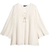 Superdry - Ibiza - Korte Kanten Jurk - Ontspannen Pasvorm - Lange Mouwen - V-hals