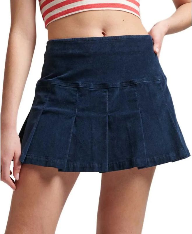 Superdry - Vintage Cord Pleat - Mini Rok
