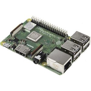 Raspberry Pi 3 Model B+ - Moederbord - 1 GB RAM - Draadloos LAN - Quad-core 1,4 GHz