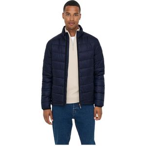 Only & Sons Carven Quilted Puffer Jacket Blauw 2XL Man