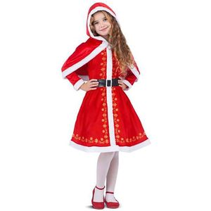 Viving Costumes Christmas Monada Dressed In Enaguas And Coverhombros With Hood Junior Custom Rood 3-4 Years