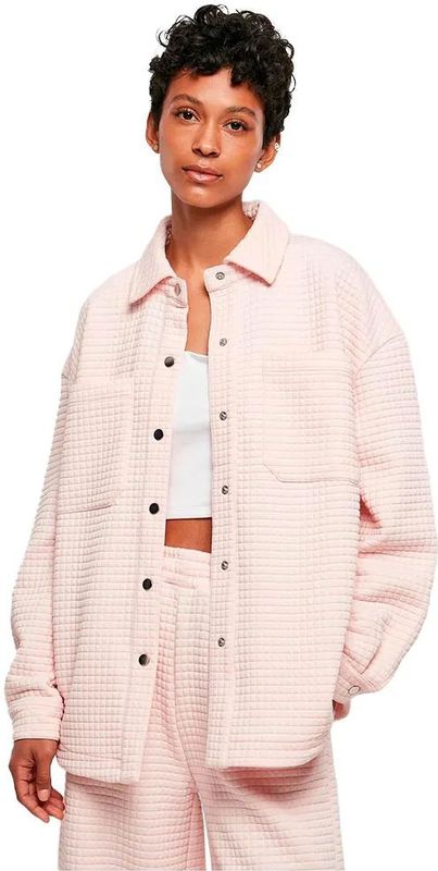 Urban Classics - Gewatteerd Sweat Overshirt - Jersey - Zwart