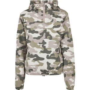 Urban Classics Windbreaker Camouflage Jacket Roze XL Vrouw
