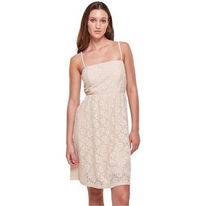Urban Classics Laces Sleeveless Short Dress Beige XL Vrouw