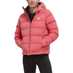 Adidas Helionic Stretch Down Jacket Roze S Vrouw