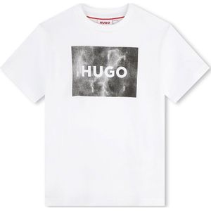 Hugo G00140 Short Sleeve T-shirt Wit 4 Years