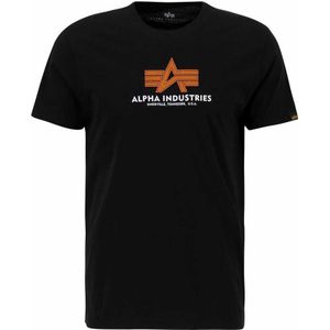 Alpha Industries Basic Rubber Short Sleeve T-shirt Zwart M Man