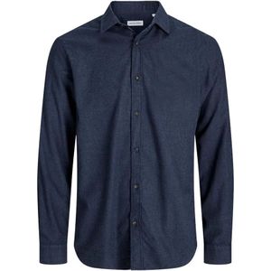 Jack & Jones Classic Melange Overhemd Met Lange Mouwen