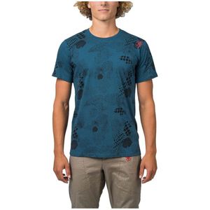 Rafiki Slack Print Short Sleeve T-shirt Blauw L Man