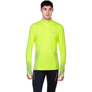 Ronhill Tech Reflect Half Rits Lange Mouw T-shirt