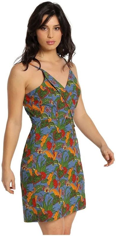 Lois - Tropical Love - Strapless Jurkje - Veelkleurig - Katoen