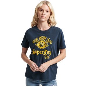 Superdry Vintage Pride & Craft T-shirt Blauw L Vrouw