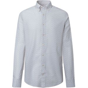 Hackett Foulard Print Long Sleeve Shirt Beige 2XL Man