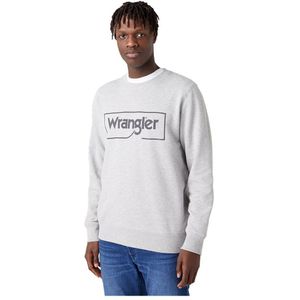 Wrangler Frame Logo Sweatshirt Grijs L Man