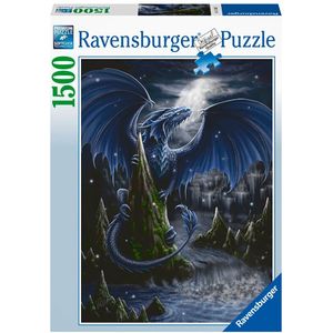 Ravensburger The Dark Blue Dragon 1500 Pieces Puzzle Veelkleurig
