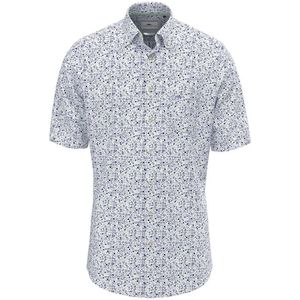 Fynch Hatton Summer Flower Print Overhemd Met Korte Mouwen