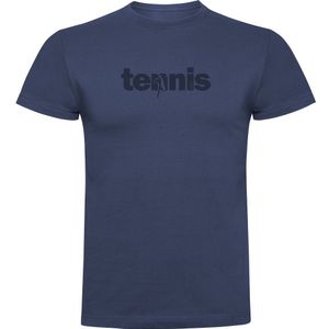 Kruskis Word Tennis Short Sleeve T-shirt Blauw S Man