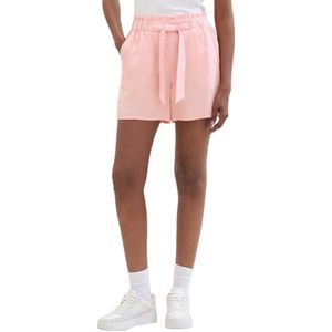 Tom Tailor Coloured Paper Bag Shorts Roze M Vrouw