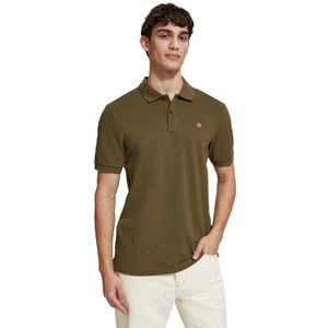 Scotch & Soda Essential Organic Cotton Pique Polo Korte Mouw Poloshirt