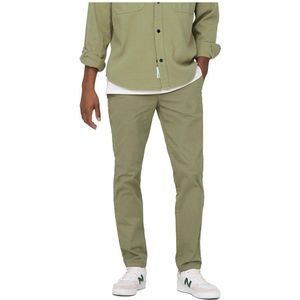Only & Sons Pete Slim Fit 0022 Chino Pants Groen 36 / 34 Man