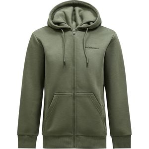Hoodie - Zwart - Katoenmix - Geborstelde Binnenkant