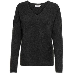 Only Camilla V-neck Knit Sweater Grijs M Vrouw