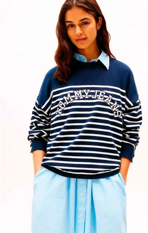 Stripe Varsity Sweater