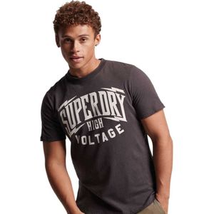 Superdry Retro Rock Graphic Short Sleeve T-shirt Grijs S Man