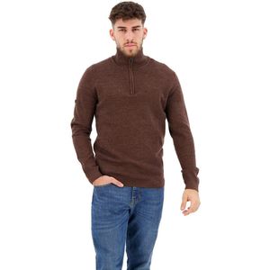 Superdry Studios Merino Henley Sweater Bruin 2XL Man