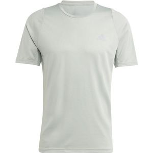Adidas Run Icons 3 Stripes Short Sleeve T-shirt Grijs XL Man