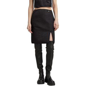 G-star Pencil Short Skirt Zwart 2XS Vrouw