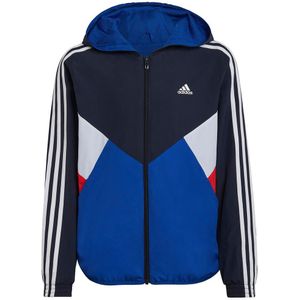 Adidas Cb Wnd Br Full Zip Sweatshirt Blauw 15-16 Years