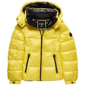 Superdry Mountain Hooded Down Jacket Geel XS Vrouw