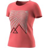 Dynafit - Transalper Graphic S/S Tee - Sportshirt - Rood - Polartec, Polygiene-behandeling