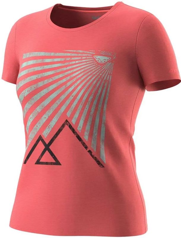 Dynafit - Transalper Graphic S/S Tee - Sportshirt - Rood - Polartec, Polygiene-behandeling