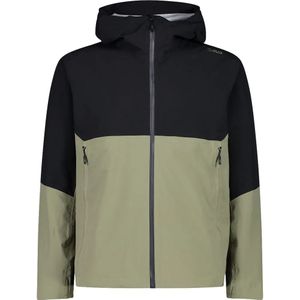 CMP - Jacket Fix Hood - Regenjas - Olijfgroen/Zwart - 100% Polyester