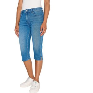 Pepe Jeans Skinny Crop Fit Denim Shorts Blauw 28 Vrouw