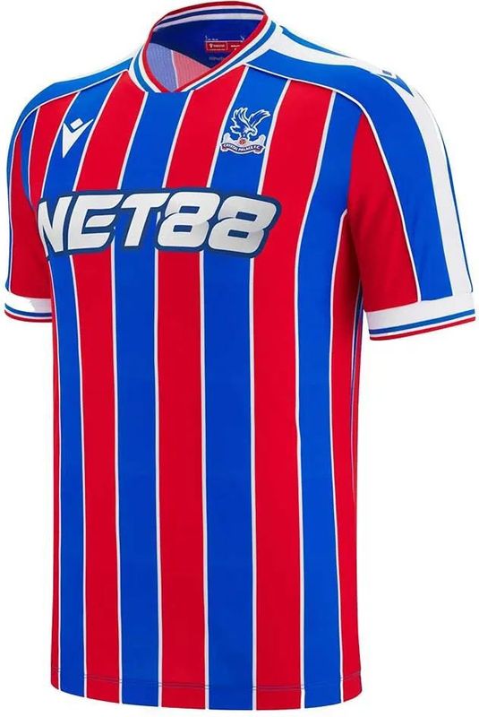 Macron - Crystal Palace FC 25/26 - Thuis T-shirt - Rood en Blauw - Korte Mouwen