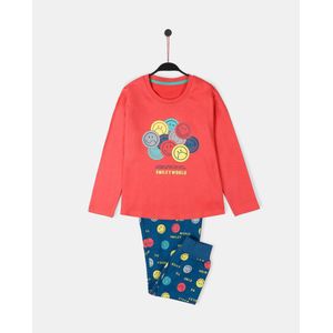 Smiley Great Things Pyjama Met Lange Mouwen