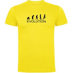 Kruskis Evolution Running Short Sleeve T-shirt Geel M Man