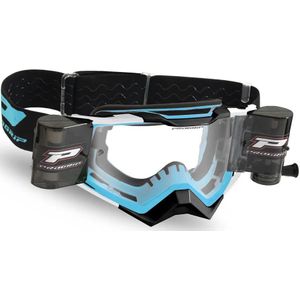 Progrip - MX-bril - Zwart - Kunststof - Roll-off Systeem