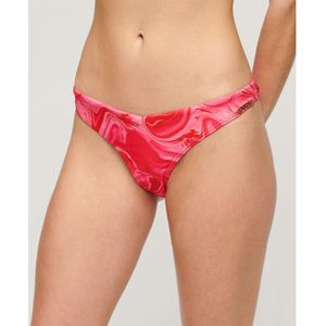Superdry Print Cheeky Bikini Bottom Roze M Vrouw