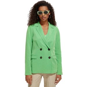 Scotch & Soda Summer Double Breasted Event Blazer Groen XS Vrouw