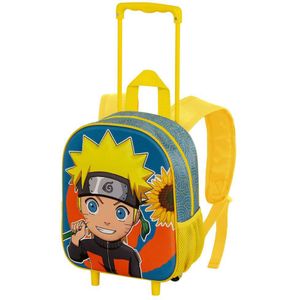 Karactermania Naruto Peace Small 3d Backpack With Wheels Geel