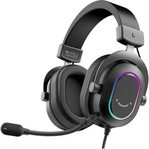 Fifine - AmpliGame H6 - Gamingheadset - 50 mm-drivers - 7.1 Virtueel Surroundgeluid - RGB-verlichting