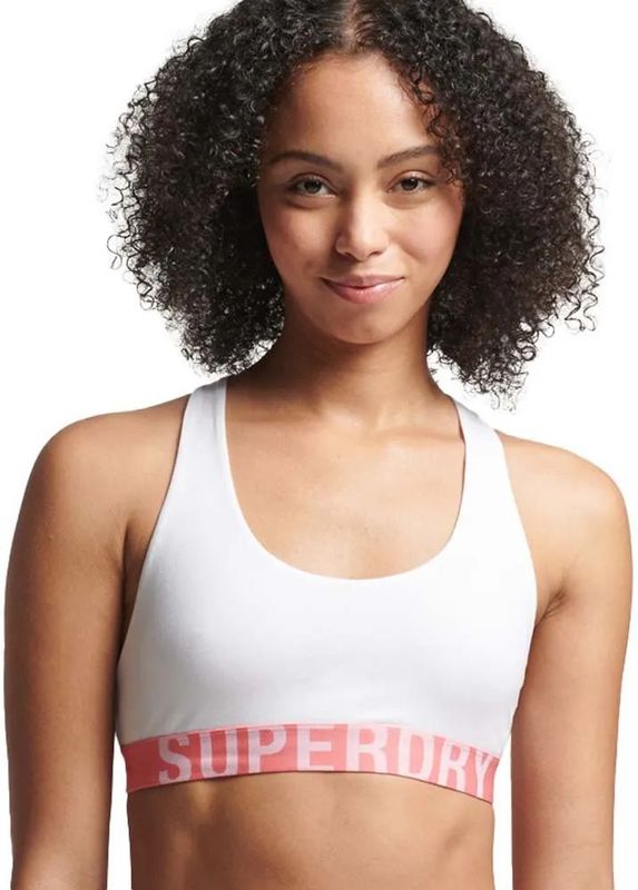 Superdry - Large Logo Crop - Sportbeha - Biologisch Katoen