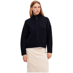 Selected Sia Full Zip Sweater Blauw 2XL Vrouw