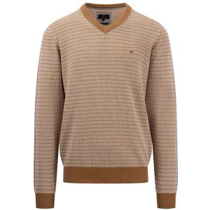 Fynch Hatton 1312678 V Neck Sweater Beige 2XL Man