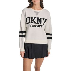 Dkny Varsity Logo Stripe Detail Sweatshirt