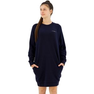 Tommy Hilfiger 1985 Mini Corplogo Long Sleeve Dress Blauw XL Vrouw